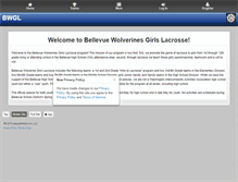 Tablet Screenshot of bellevuegirlslax.com